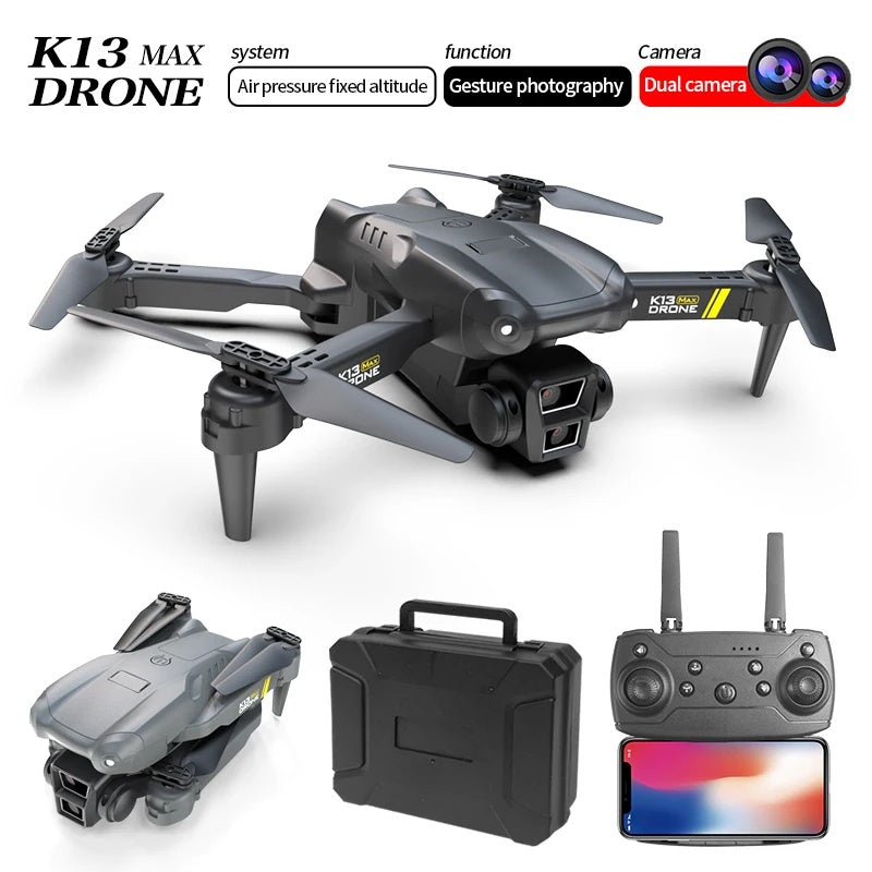 2024 K13 Mini Drone 8K Profesional 4K HD Camera Obstacle Avoidance Aerial Photography 5G 10Km Foldable Quadcopter Toy Sell Apron