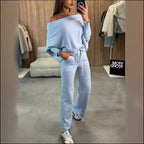 Temperament Commute Women's Solid Color Fashion Casual Two-piece Suit