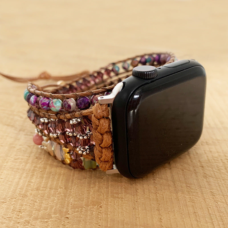 Fashionable Natural Paraffin Thread Multi-layer Hand-woven Strap