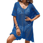 Crochet Bikini Seaside Vacation Smock Dress