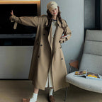 Spring And Autumn New Long Sleeve Trench Coat Women